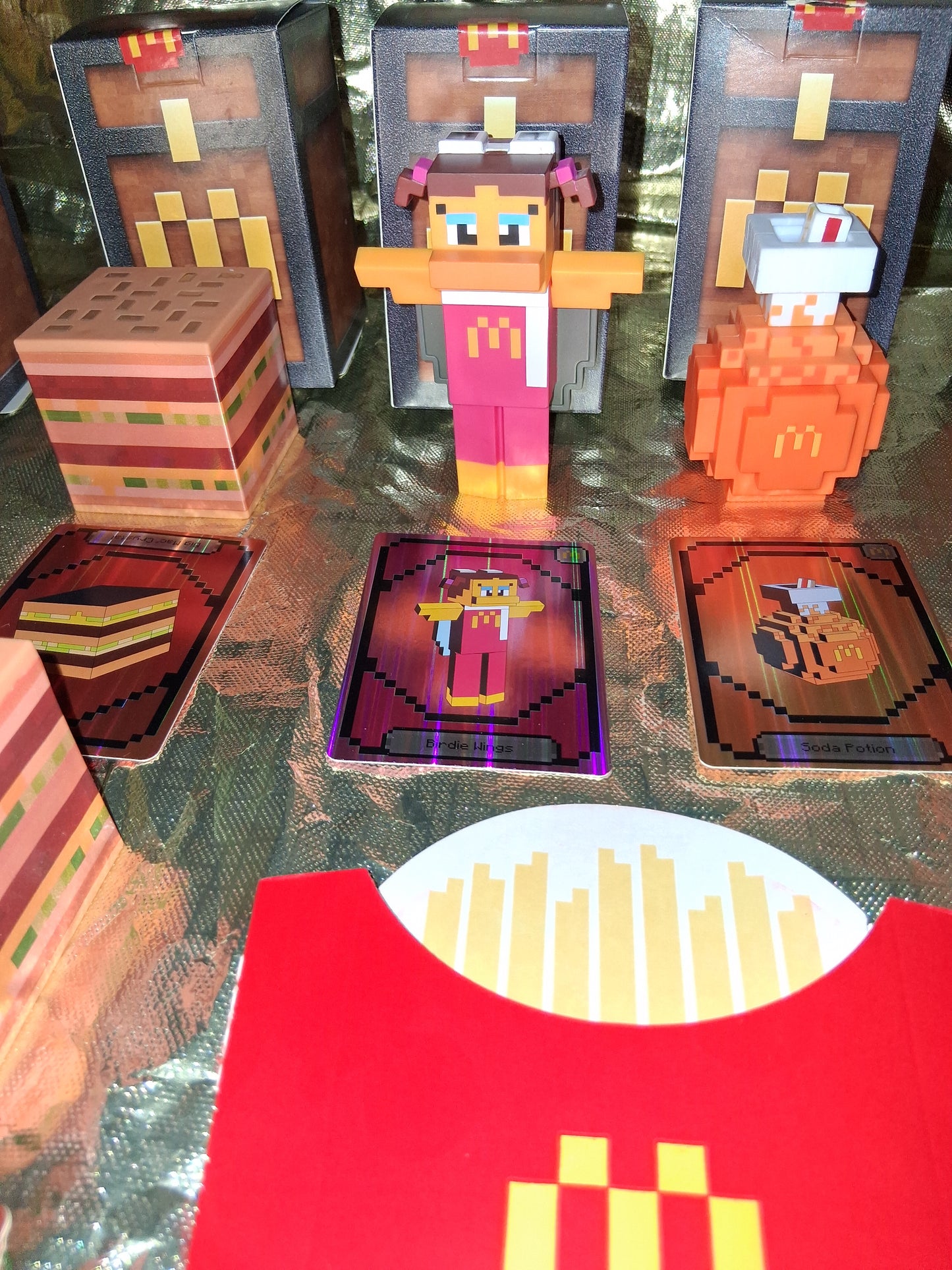 * NEW * COLLECTIBLE MINECRAFT BUNDLE Big Mac Crystal x 2 w/ Unused Codes (McDonald's) All codes expire December 31st, 2025