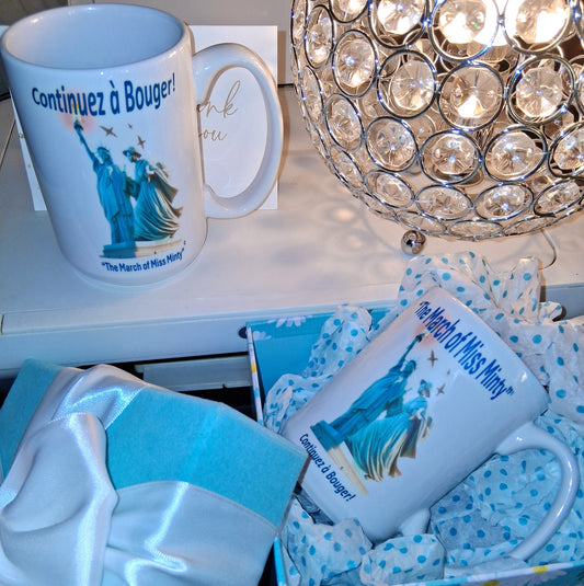 'The March of Miss Minty' 15oz Ceramic Mug LOGO ONLY with Gift Box